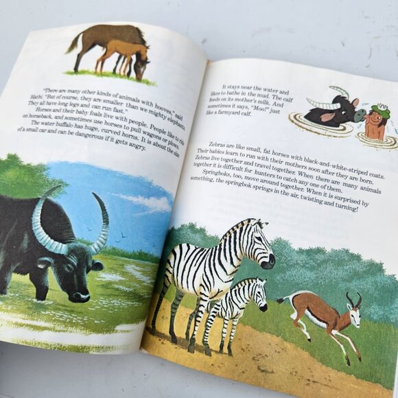 Vintage Disney Book Animals and Their Babies Walt Disney 1983 hardcover Jungle - Picture 11 of 14